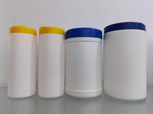 흰색 뚜껑이 있는 180mm HDPE 청소 물통 병