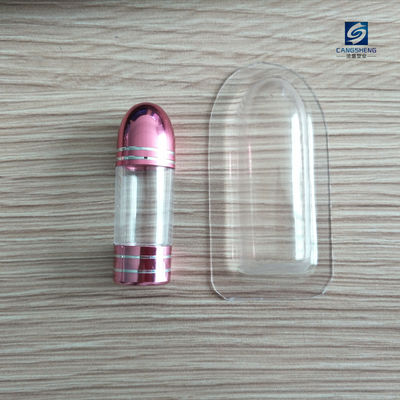 44mm 작은 플라스틱 알약 용기 핑크 1 캡슐 포장