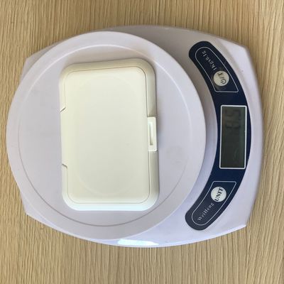 파란 아기 젖은 닦음 뚜껑 덮개 100mm ISO9001 손가락으로 튀김 최고 모자