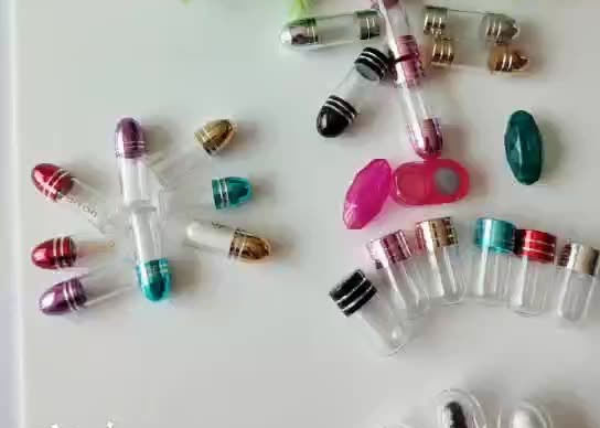 2ml 투명 플라스틱 알약 병 ISO9001 Rhino 골드 캡슐