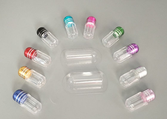 33mm 미니 알약 병 총알 껍질 13mm 블루 코뿔소 캡슐