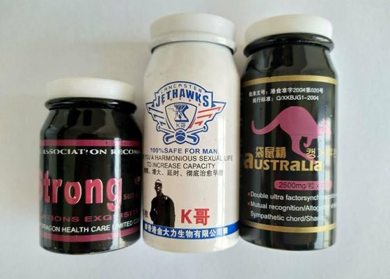 알약 정제 허브 캡슐 용 알루미늄 100ml 약 병