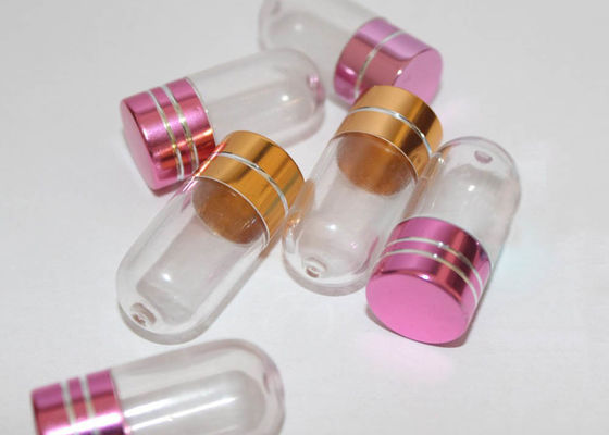 15mm PS 투명 플라스틱 알약 병 컨테이너 1 캡슐